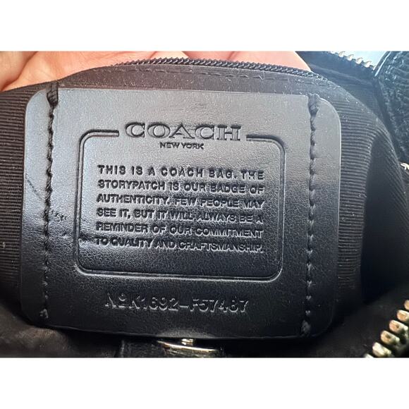 Coach Black Leather Mini Christie Carryall Crossbody Bag - Picture 3 of 11